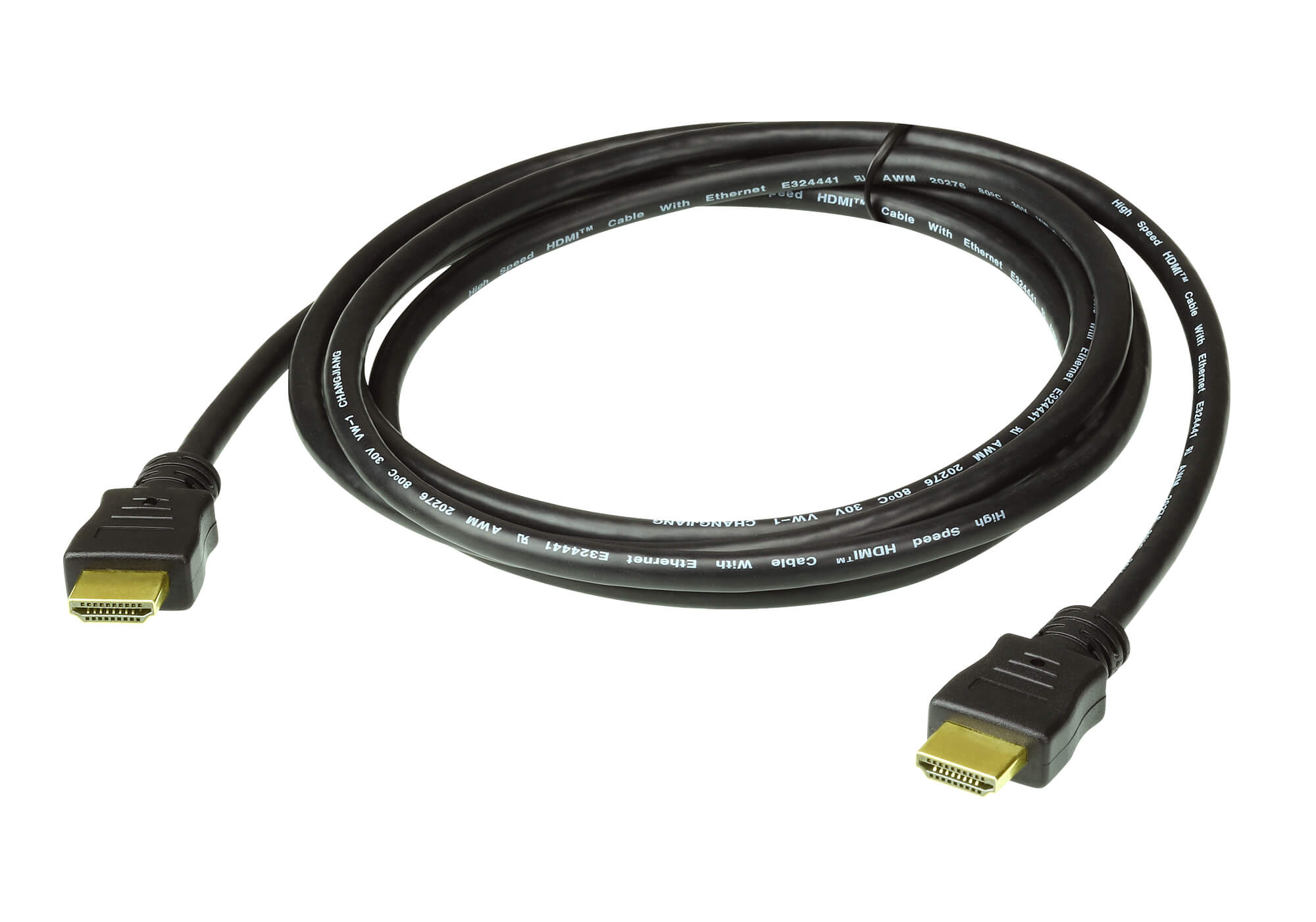Aten 15m High Speed HDMI Cable with Ethernet, supports up to 4096 x 2160 @ 30Hz, High quality tinned copper wire with Gold-plated connectors