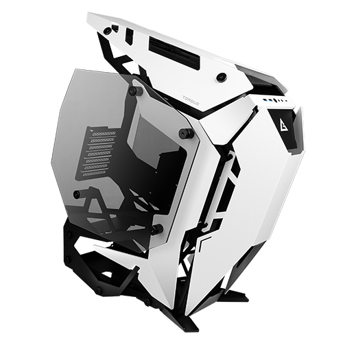 Antec Torque Black White Open Frame Case, E-ATX, ATX, Micro-ATX, ITX. Tempered Glass, USB 3.1 Type-C, USB 3.0 x 2, Aluminium.