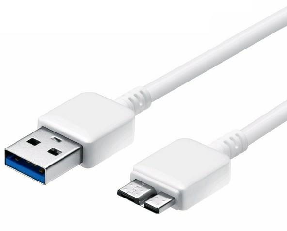Astrotek Data Charging Cable 1m - USB 3.0 Type A Male to Micro B for Galaxy S5/Note/Tablet Nickle Plated White PVC Jacket
