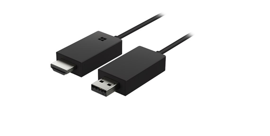 Microsoft Wireless Display Adapter - Miracast connection for business applications, presentations, games, projector, monitors, TV. Retail Black