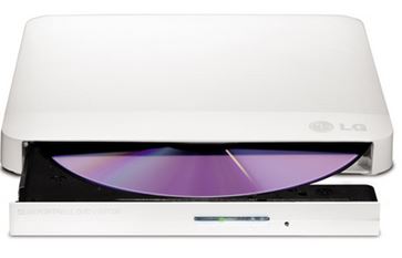 LG GP50NW40 Super-Multi Portable DVD Rewriter 8x DVD-R Writing Speed.TV Connectivity. M-DISC Support. Silent Play - White