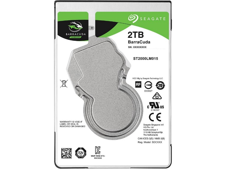 Seagate 2TB 2.5' Barracuda, 5400RPM 7mm 128MB cache Notebook / Laptops HDD (ST2000LM015)