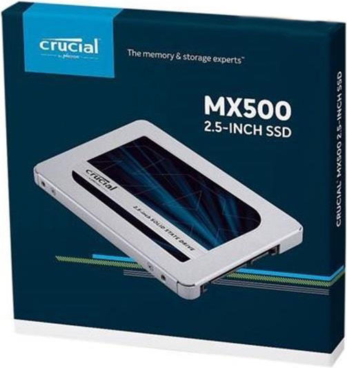 Crucial MX500 2TB 2.5' SATA SSD - 560/510 MB/s 90/95K IOPS 700TBW AES 256bit Encryption Acronis True Image Cloning 5yr wty
