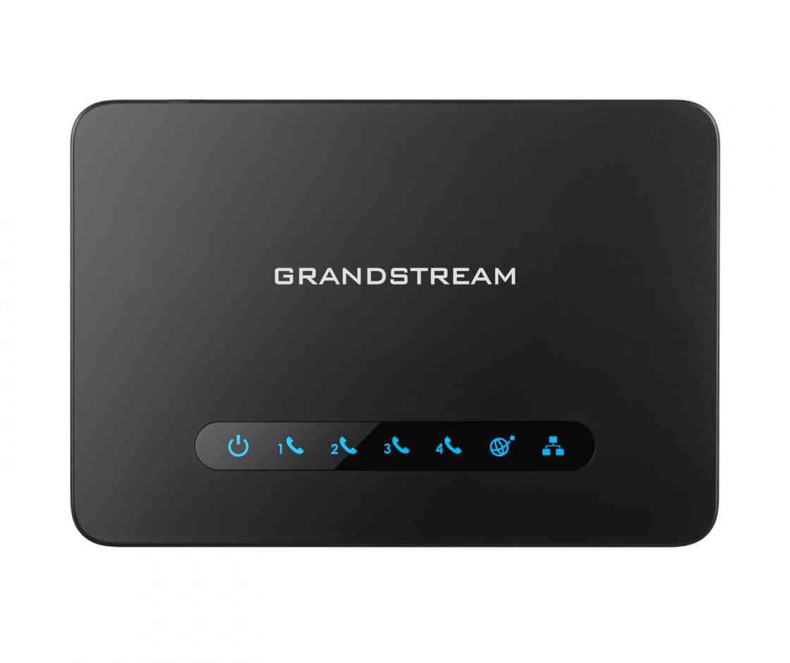 Grandstream HT814 FXS ATA, 4 Port Voip Gateway, Dual GbE Network