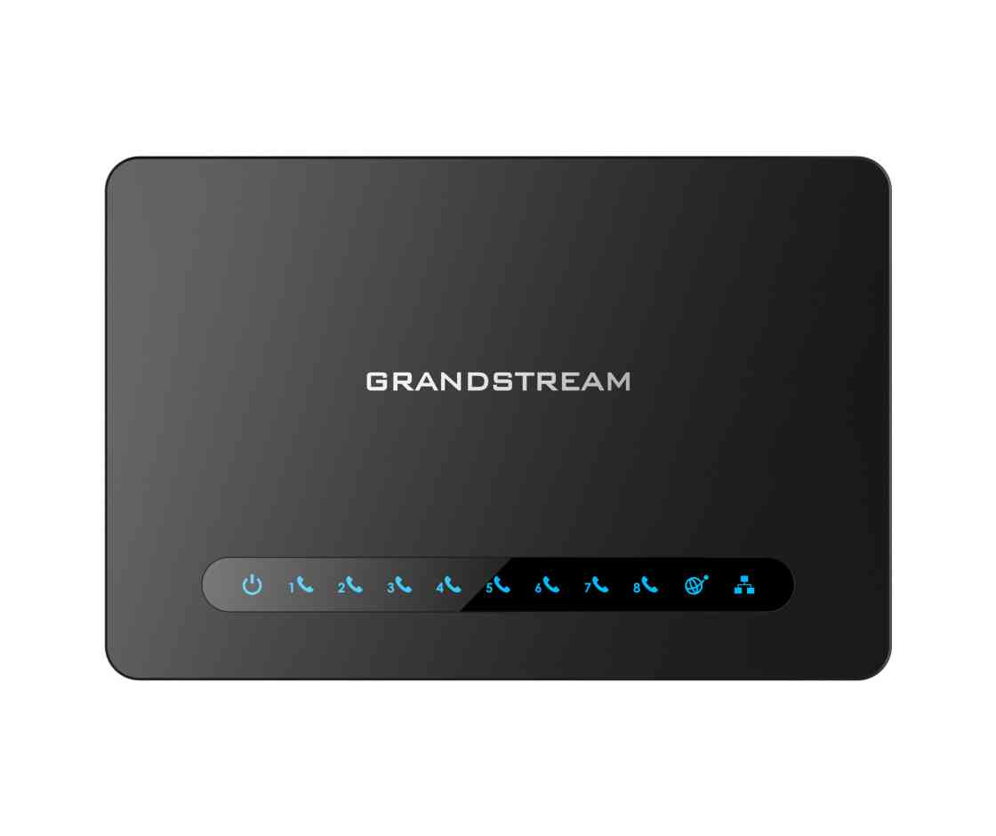 Grandstream HT818 FXS ATA, 8 Port Voip Gateway, Dual GbE Network