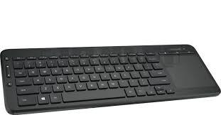 Microsoft All In One Media Keyboard Wireless Connection. Media and Trackpad