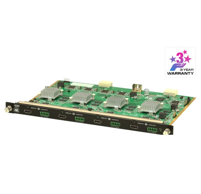 Aten VM8814 4 Port HDMI 4K Output Board with Scalar for VM1600A/VM3200, 4K Scaler, Seamless Switch, FrameSync, EDID Expert