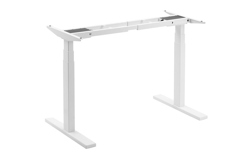 Brateck High performance 3-Stage Dual Motor Sit-Stand Desk 1000~1500x600x620~1280mm( WhiteFRAME ONLY); Requires TP15075 for the Board
