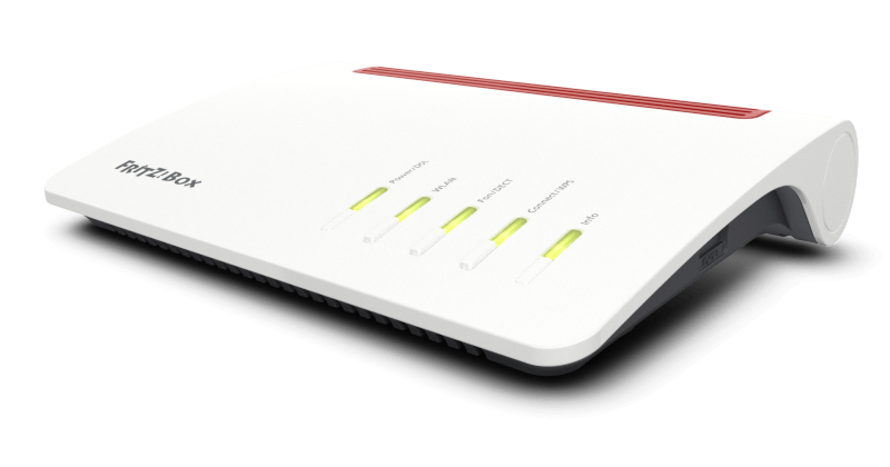Fritz!Box 7590 Dual-Band 4x4 Wireless AC ADSL2+/VDSL2 Modem Router W/ ISDN, 5.0GHz 1300Mb/s & 2.4Ghz 450Mb/s, 1x Gigabit WAN, 4x RJ45 Gigabit LAN,