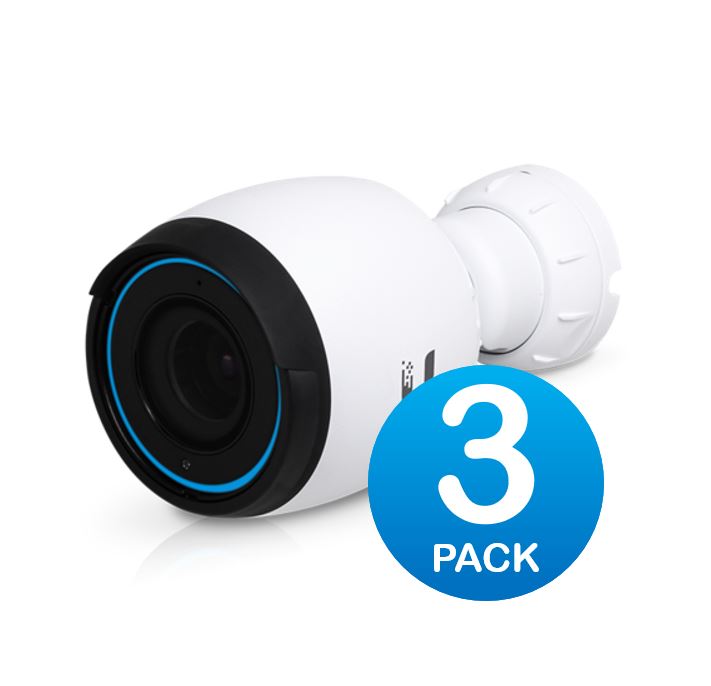 Ubiquiti UniFi Protect Camera UVC-G4-PRO Infrared IR 4K Video- 802.3af is embedded - 3 Pack