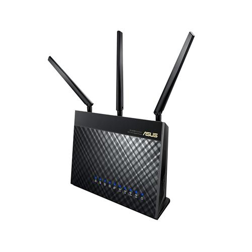 ASUS RT-AC68U V3 Wireless Gigabit Router, Dual-Band Tri-Stream AC1900, 1200 Sq Ft, 5 x LAN 2 x USB, 3 x High-performance Antennas, MIMO, Beamforming
