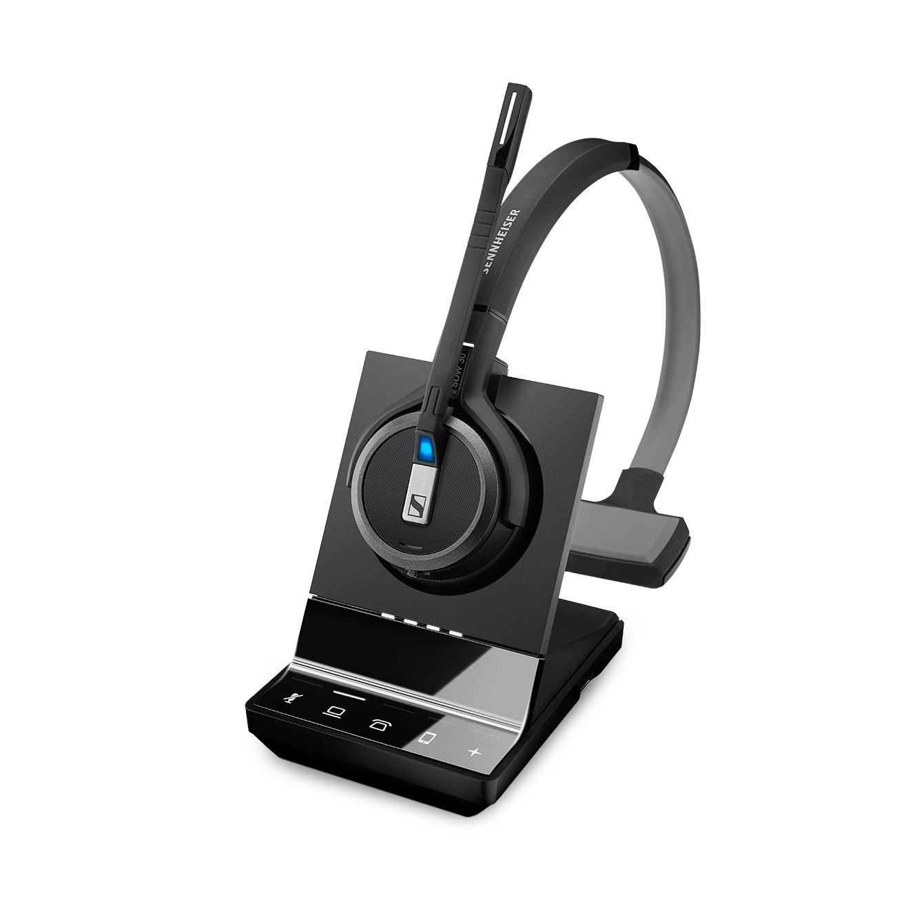 EPOS l Sennheiser Impact SDW 5035 DECT Wireless Office Monoaural Headset w/ base station, for PC & Desk Phone