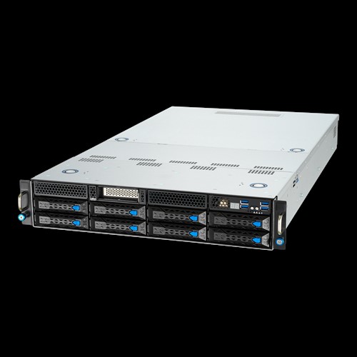 Asus ESC4000A-E10,  2U Barebones Rackmount Server, AMD LGA4094 Socket, 1600w RPSU, Support 4 x GPU, 8 x 3.5' HDD, 3 Year Warranty