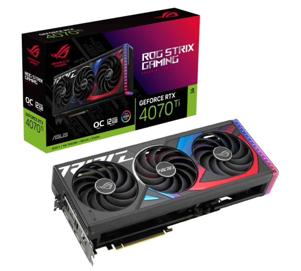 ASUS NVIDIA GeForce ROG-STRIX-RTX4070TI-O12G-GAMING RTX 4070Ti 12GB GDDR6X OC Edition