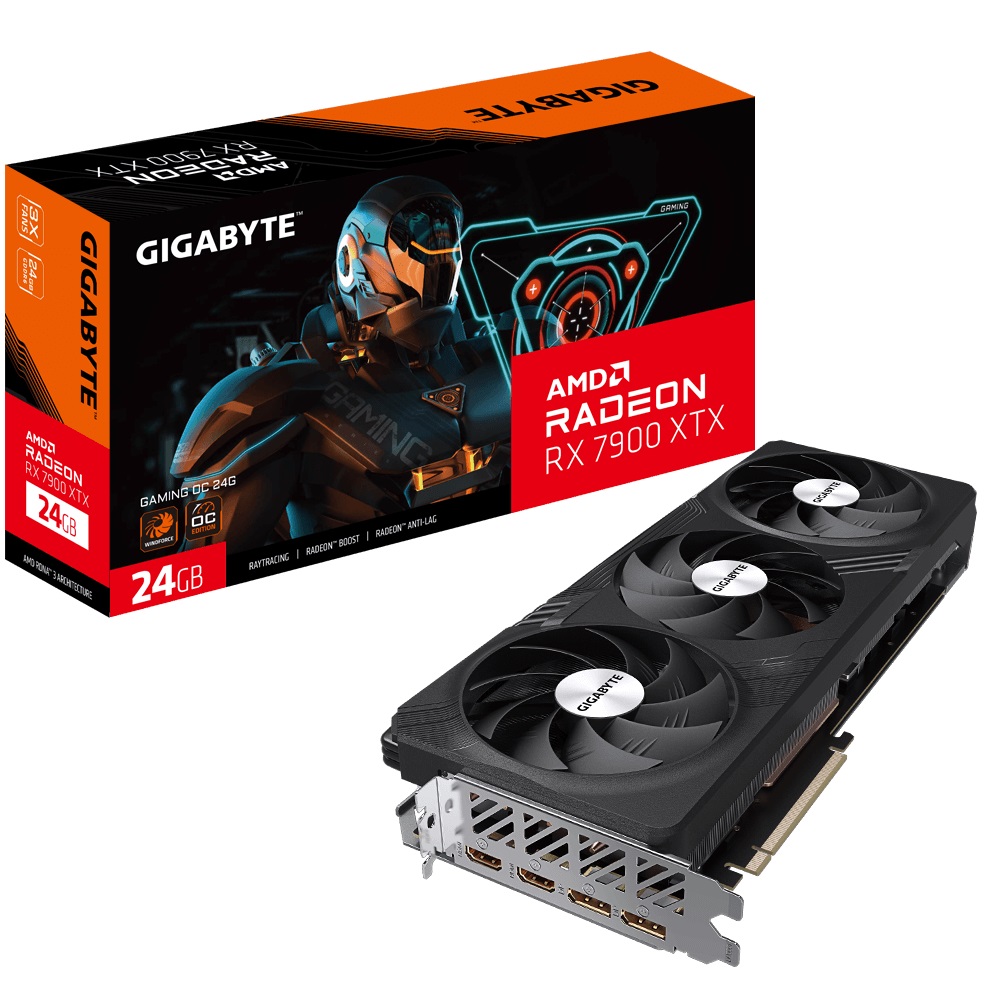 Gigabyte AMD Radeon RX 7900 XTX Gaming OC 24G Video card, PCI-E 4.0, GDDR6, 2x DP2.1, 2x HDMI 2.1