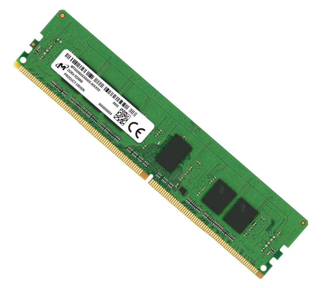 Micron 8GB (1x8GB) DDR4 RDIMM 2666MHz CL19 1Rx8 ECC Registered Server Memory 3yr wty