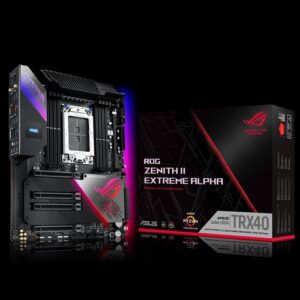 ASUS ROG ZENITH II EXTREME ALPHA AMD TRX40 E-ATX Motherboard sTRX4, 3rd Gen Ryzen Threadripper,16 Power Stages, PCIe 4.0, 10G LAN (WIFI6)