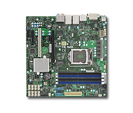Supermicro X11SAE mATX E3-1200v5/v6, Gen6/7 i7/i5/i3, 4x DDR4 ECC, M.2, SATA RAID, 2x GbE, C236, DVI-D, DP, HDMI
