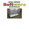 Glass Display Cabinet Counter Showcase Storage For Shop W1500xH960xD455