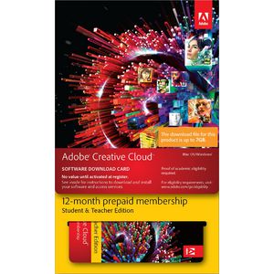 Adobe Creative Cloud CC Mac/Win 12 Months Subscription