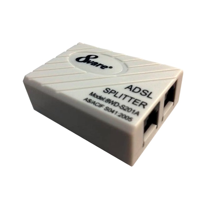 8ware ADSL 2+ Telephone Line & Internet Splitter Filter Passthrough Jack Micro (AS/ACIF S041:2005 Compliant) LS