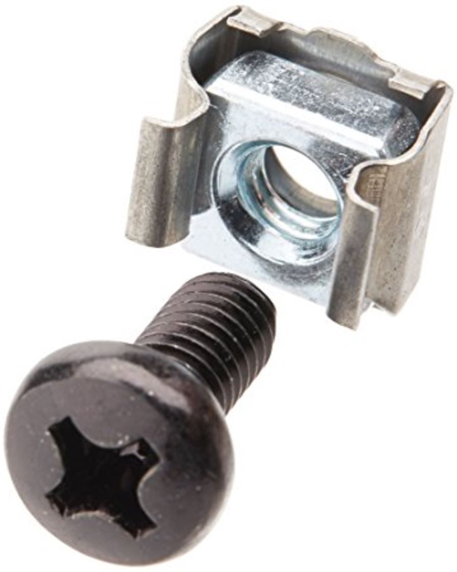 Astrotek M6 Cage Nuts & Screws Black Color Oxide Finish Phillips Drive Length Fully Threaded ~CAA-M6SCREW10