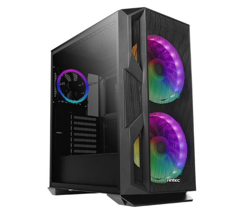 Antec NX800 E-ATX, ATX 2x 20CM ARGB Fans, 1x120CM ARGB Rear, Tempered Glass Side, Built-in LED Controller. Mesh Front. gaming case (LS)