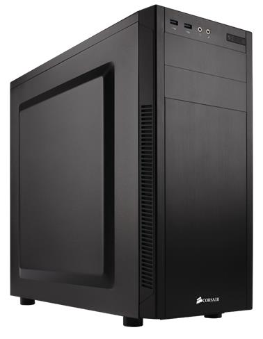 Corsair 100R Silent, mATX, Mini-ITX, ATX Mid-Tower Case Black 7x PCI Slots, Office, Business, Gaming.