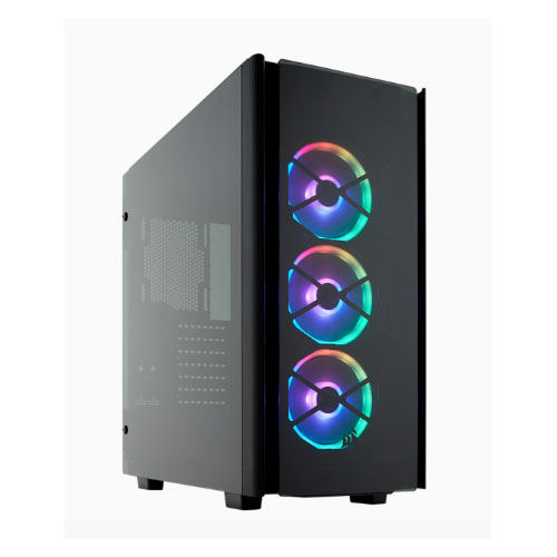 Corsair Obsidian 500D RGB SE ATX Tower Case, 5x HDD, USB 3.1 Type-C, Premium Tempered Glass and Aluminium, LL120 Fans and Commander PRO (LS)