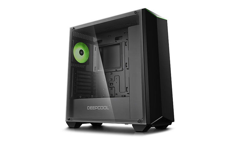 Deepcool Earlkase RGB V2 Tempered Glass ATX Case With RGB Lighting System, 1xPre-installed RGB Rear Fan, 1x Black Fan, 1mm All-metal Front Panel (LS)