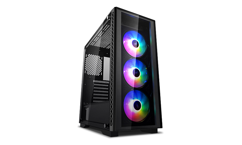 Deepcool MATREXX 50 ADD-RGB 3F Minimalistic Mid-Tower Case, 3 Reinstalled ARGB Fans (LS)