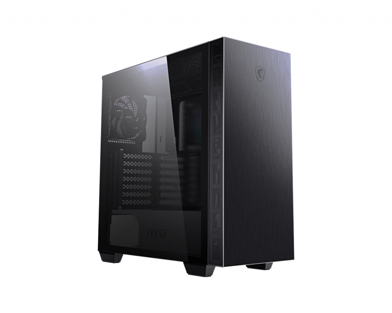 MSI MPG SEKIRA 100P Mid-Tower Case, Supports E-ATX / ATX / M-ATX / Mini ITX, 2x USB 3.2, 1x USB-C, 1x Audio, 1x Mic, ATX Power Supply