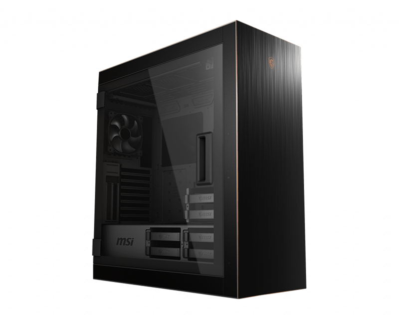 MSI MPG SEKIRA 500G Mid-Tower Case, Supports E-ATX / ATX / mATX / Mini-ITX, 4x USB 3.2, 1x USB-C, 1x HD Audio, 1 x Mic, ATX Power Supply