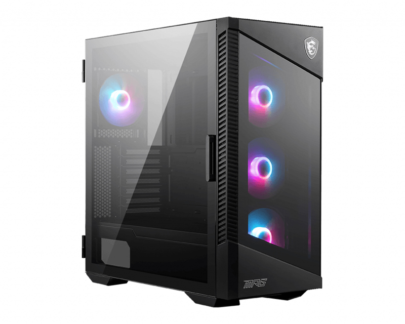 MSI MPG VELOX 100R Mid-Tower Case, Support For E-ATX / ATX / M-ATX / ITX,  2x 2.5', 2x 3.5', 7x Expansion Slots, 2x USB 3.2, 1x USB-C, 1x Audio 1x Mic