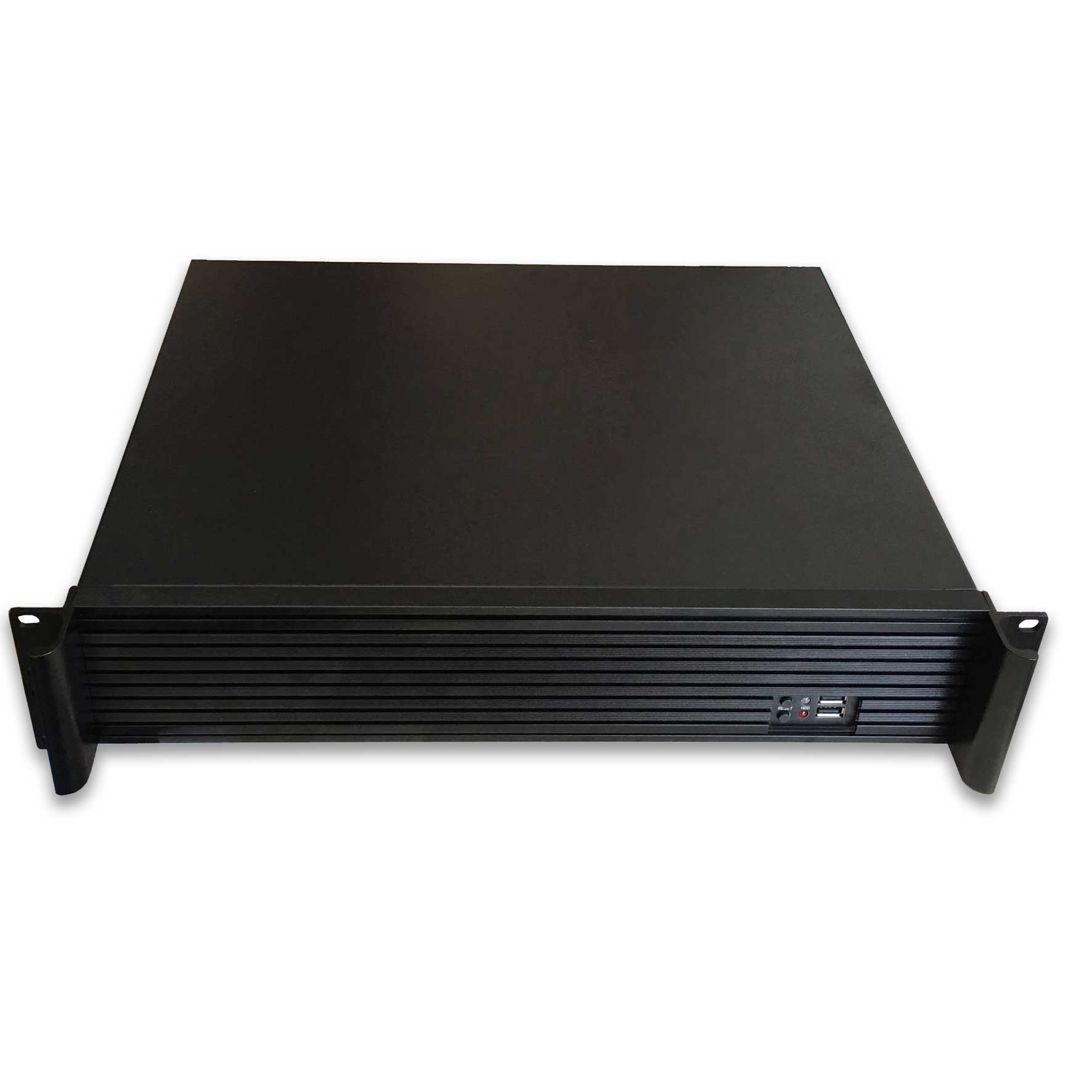 TGC Rack Mountable Server Chassis 2U 350mm Depth, 3x Int 3.5' Bays, 4x Low Profile PCIE Slots, ATX PSU/MB