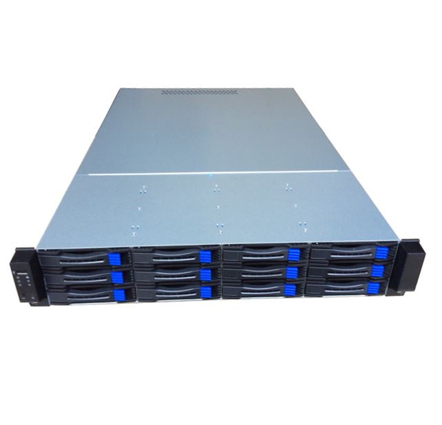 TGC Rack Mountable Server Case 2U TGC-2812, 12 x 3.5' HotSwap Bays, 6Gb SATA/SAS Backplane, FH Expansion Slots, 2U PSU Required, ATX