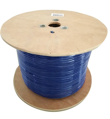 8Ware 350m CAT6A Ethernet LAN Cable Roll Blue Bare Copper Twisted Core PVC Jacket >305m