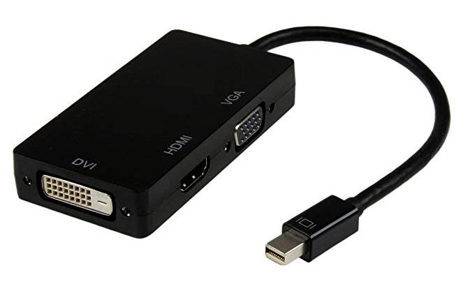8Ware Mini Display Port DP to DVI/HDMI/VGA Adapter