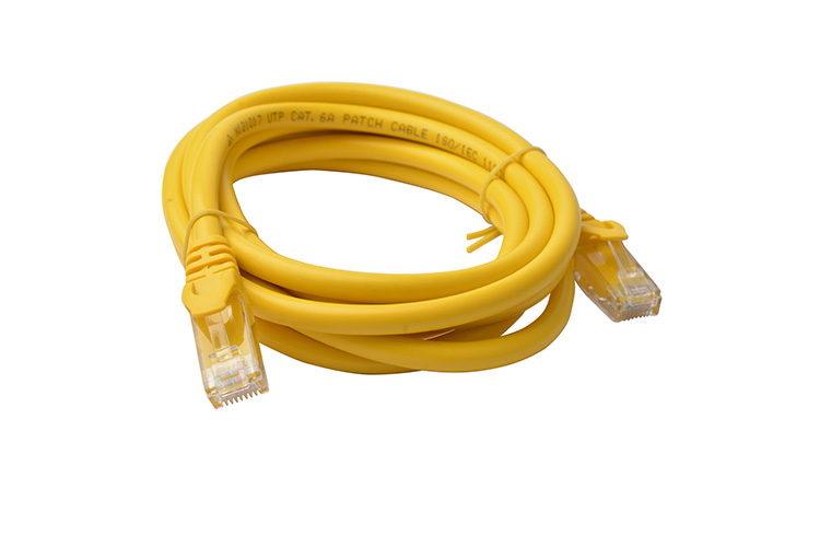 8Ware Cat6a UTP Ethernet Cable 2m Snagless Yellow ~CB8W-PL6A-1YEL