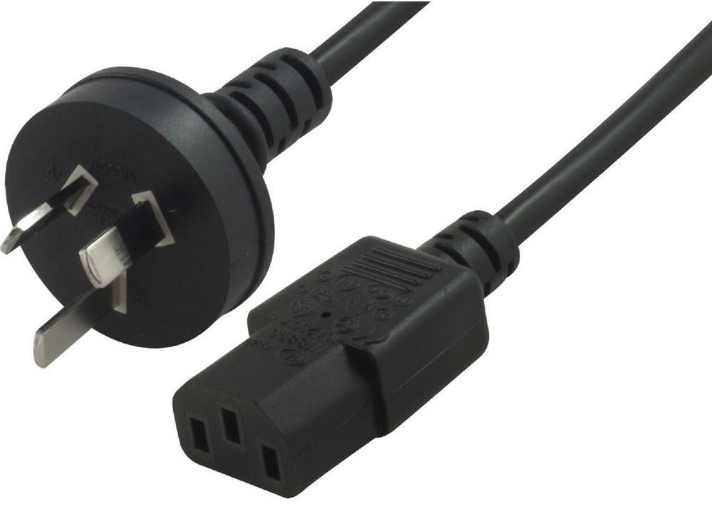 8Ware AU Power Cable 3m - Male Wall 240v PC to Female Power Socket 3pin to IEC 320-C13 for Notebook/AC Adapter