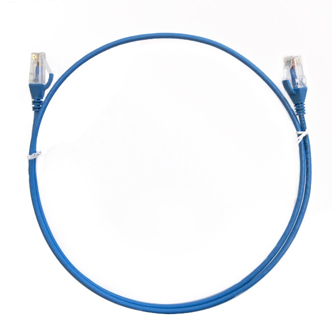 8ware CAT6 Ultra Thin Slim Cable 305m - Blue Color Premium RJ45 Ethernet Network LAN UTP Patch Cord 26AWG for Data Only, not PoE