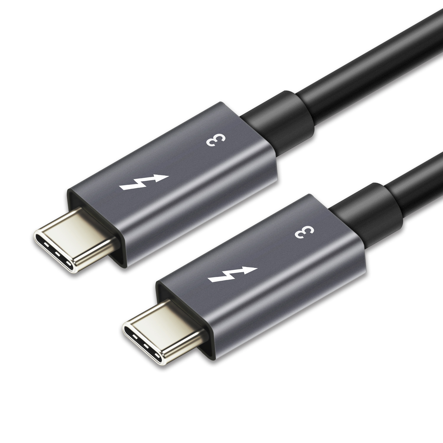 Astrotek Thunderbolt 3 USB Type-C to USB Type-C 3.1 Adapter Charger Cable 0.7m - Male to Male with Mini Coax wire support 40Gbps passive chipset