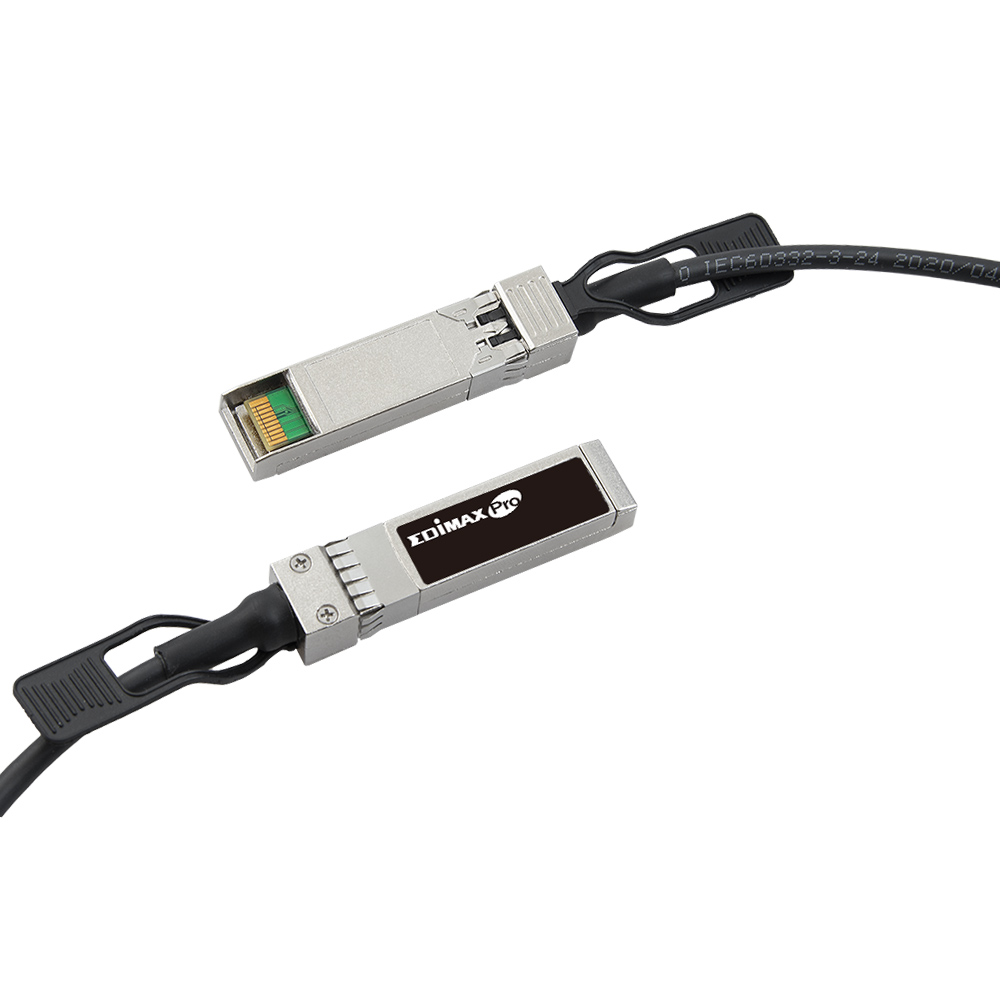 Edimax 0.5 Meter 10GbE SFP+ DAC Direct Attach Copper Twinax Cable, Backward Compatible to SFP