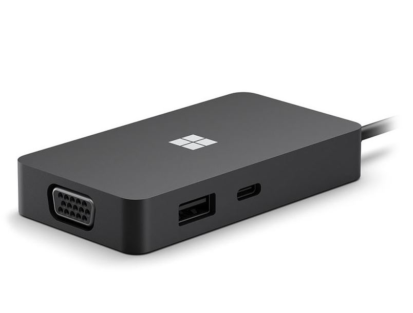 buy Microsoft USB-C Travel Hub Black, USB-C and USB-A, 1 x GB Ethernet, 1 x HDMI 2.0 4K, 1 x VGA Port. online from our Melbourne shop