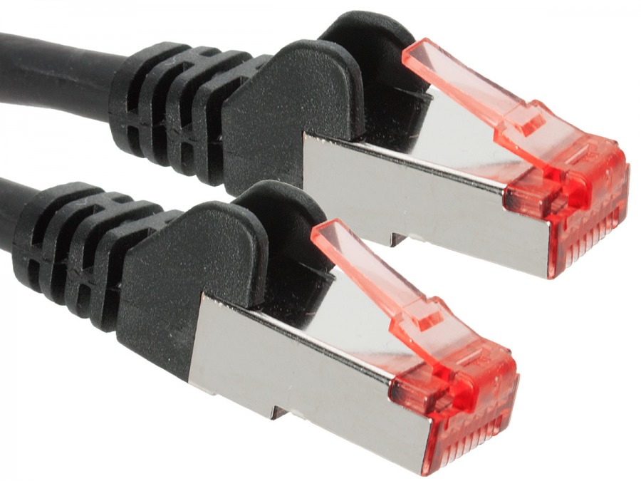 buy Hypertec CAT6A Shielded Cable 0.5m Black Color 10GbE RJ45 Ethernet Network LAN S/FTP Copper Cord 26AWG LSZH Jacket online from our Melbourne shop