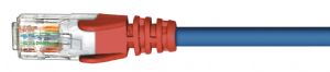Hypertec 0.5m 50cm CAT5 RJ45 LAN Ethenet Network Crossover Blue Red Patch Lead LS