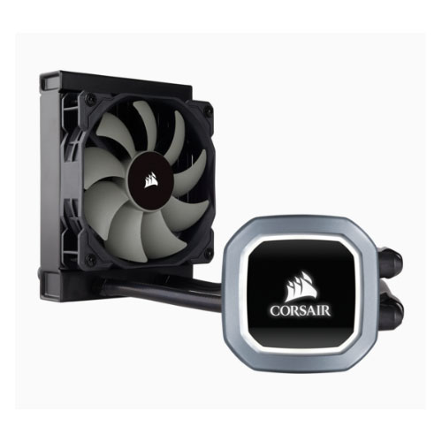 Corsair H60 v2 120mm Liquid CPU Cooler. LED Illuminated Pump Head, Efficient cool plate and pump. 1x12CM PWM, 1200, 115x, 2011, 2066, AM/3/4 (LS)