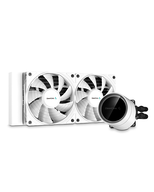 Deepcool Castle 240EX A-RGB White CPU Liquid Cooler Intel LGA20XX/1151/1150/1155/1200/1366 AMD TRX4 TR4 AM4 AM3+ AM3 AM2+ AM2 FM2+ FM2 FM1