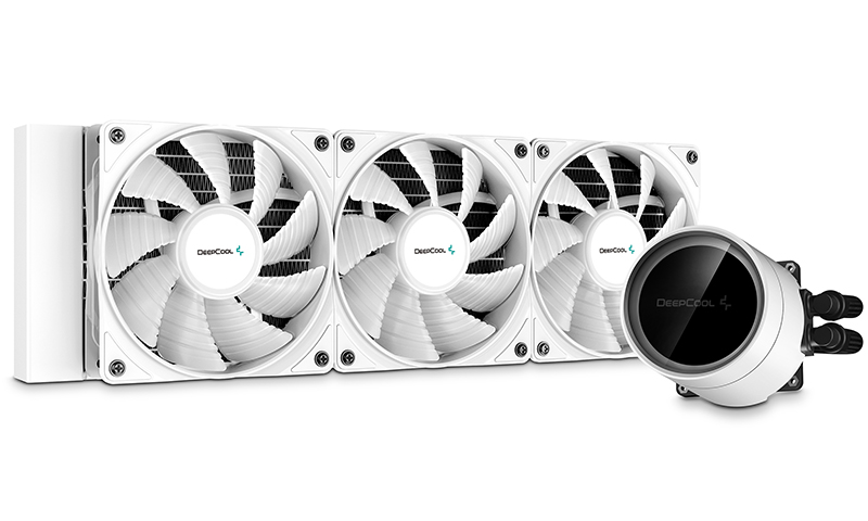 Deepcool Castle 360EX A-RGB White CPU Liquid Cooler Intel LGA20XX/1151/1150/1155/1200/1366 AMD TRX4 TR4 AM4 AM3+ AM3 AM2+ AM2 FM2+ FM2 FM1