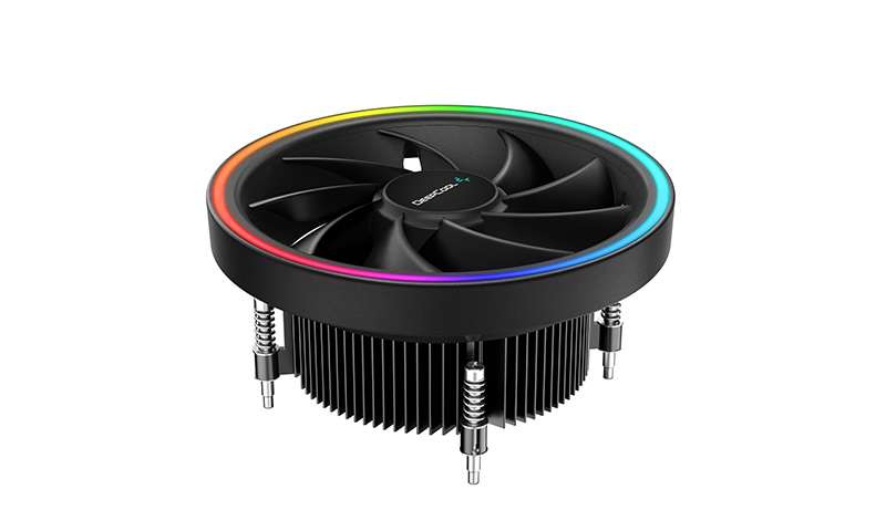 Deepcool UL551 ARGB CPU Cooler for Intel 1200/1151/1150/1155 Top Flow Cooling Solution, 136mm Fan, ARGB LED Ring, Motherboard Sync Support